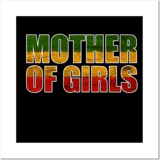 Mother of Girls , African Colors Posters and Art